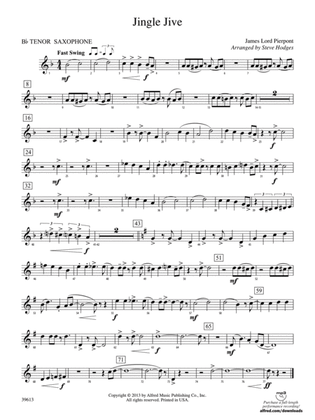 Jingle Jive: B-flat Tenor Saxophone