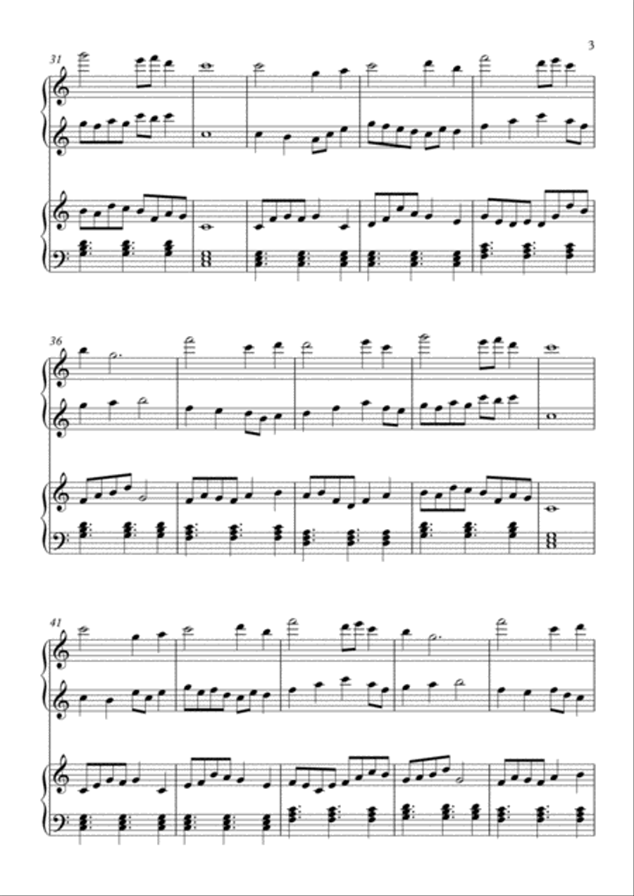 Sailing Sailing Piano scores gallery preview page 3