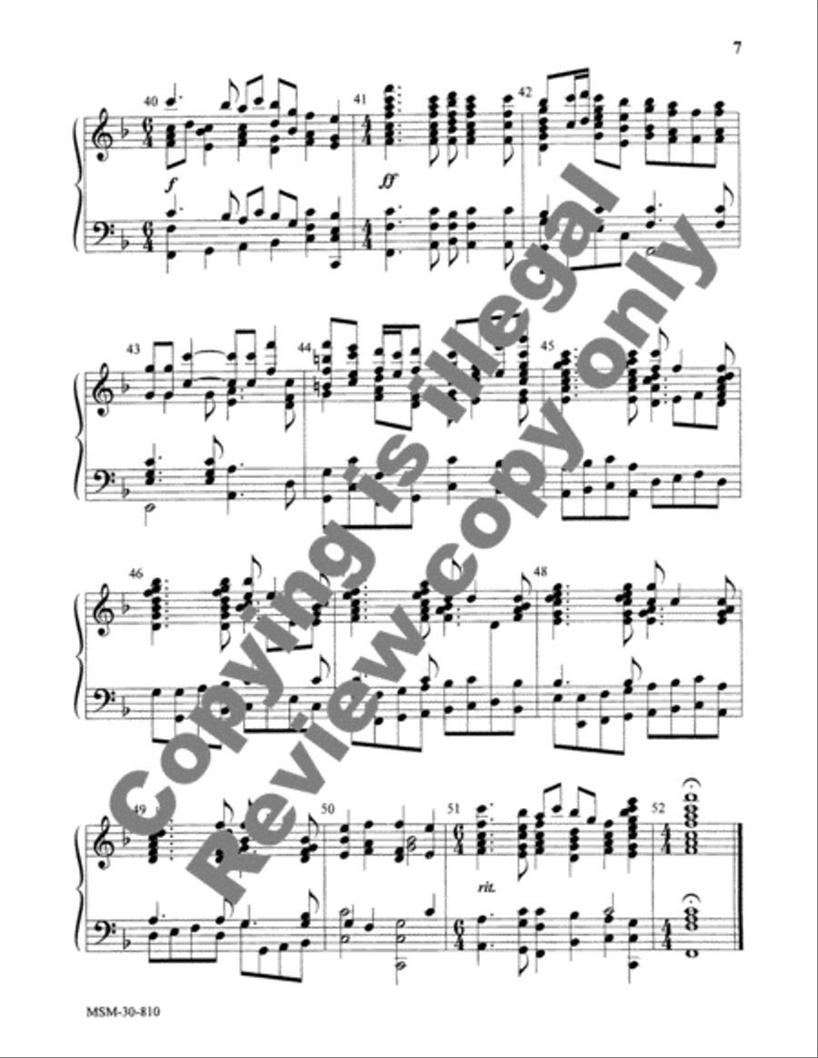 God of Grace and God of Glory 5-Octaves scores gallery preview page 6