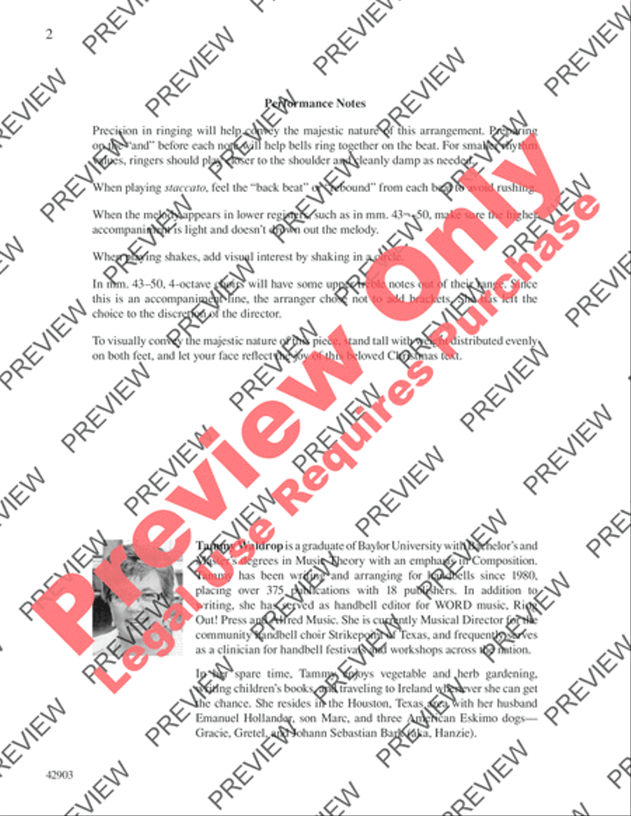 O Come, All Ye Faithful Handbell Choir scores gallery preview page 2