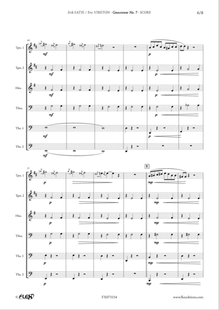 Gnossienne No. 7 Gnossienne No. 7 Horn scores gallery preview page 6