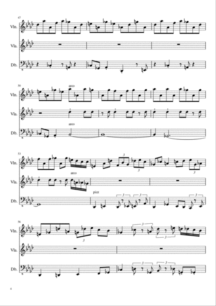 Remembrance Suite String Trio scores gallery preview page 4