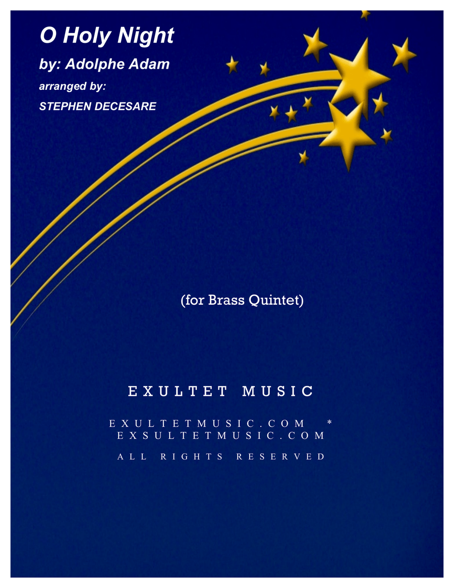 O Holy Night (for Brass Quintet and Piano) O Holy Night (for Brass Quintet and Piano) Brass Ensemble scores gallery preview page 1
