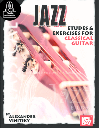 Book cover for Jazz Etudes and Exercises for Classical Guitar