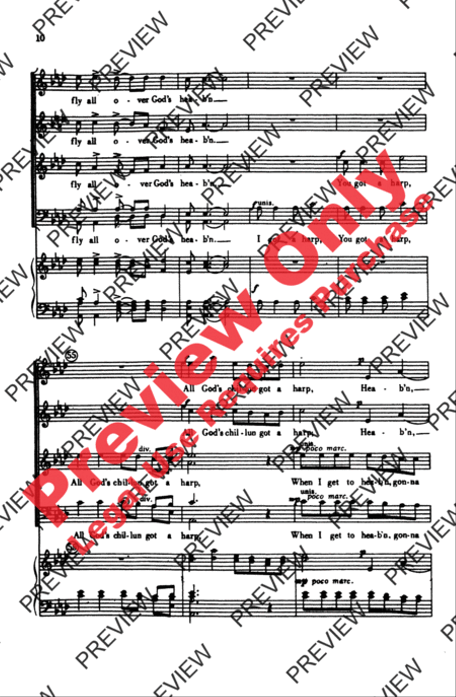 I Got Shoes 4-Part scores gallery preview page 10