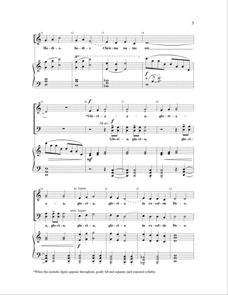 Hodie 4-Part scores gallery preview page 2