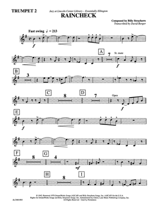 Raincheck: 2nd B-flat Trumpet