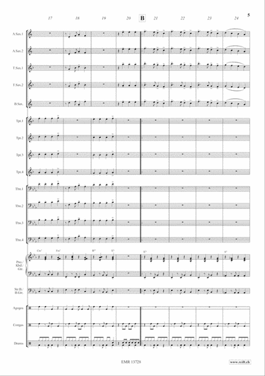Aquarius Samba Big Band scores gallery preview page 6