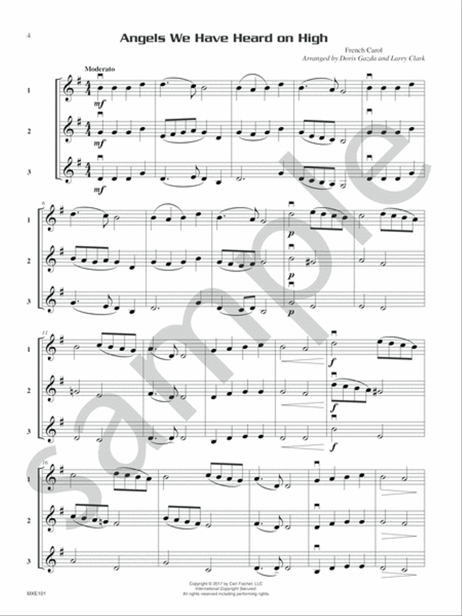 Compatible Trios for Christmas Oboe scores gallery preview page 5