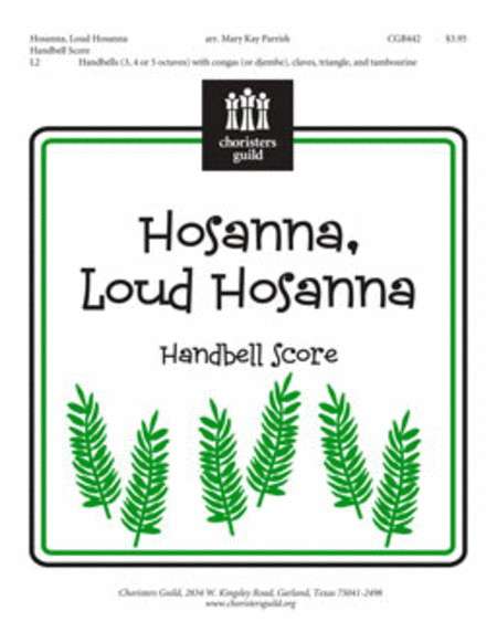 Hosanna, Loud Hosanna - Handbell Score image number null