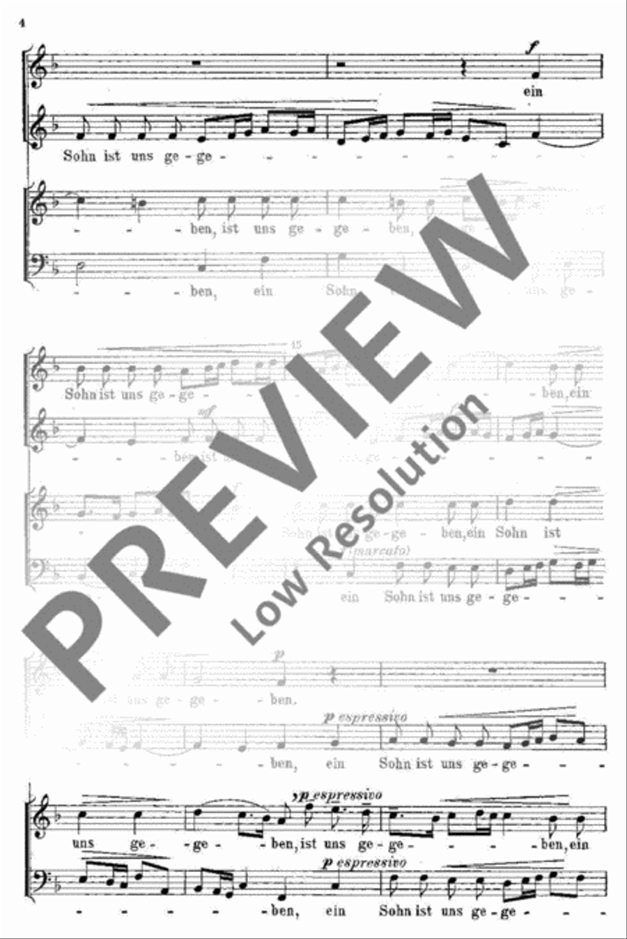 Weihnachtsmotetten 4-Part scores gallery preview page 4