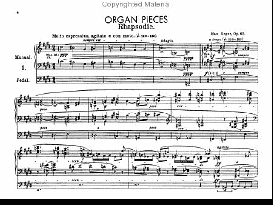 Organ Works, Op. 65 Organ scores gallery preview page 5