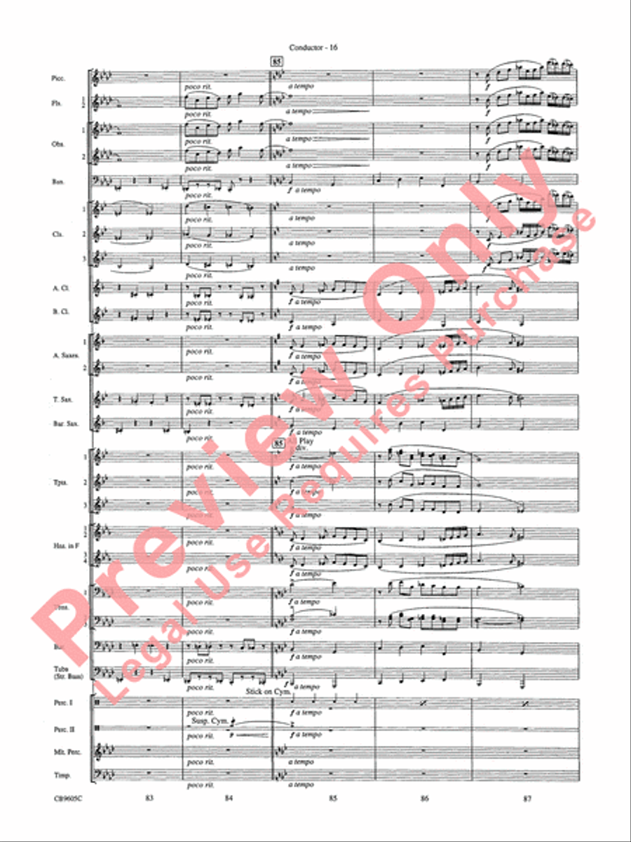 The Symphonic Gershwin The Symphonic Gershwin Concert Band scores gallery preview page 20