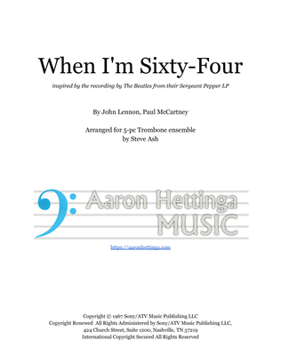 Book cover for When I'm Sixty-four