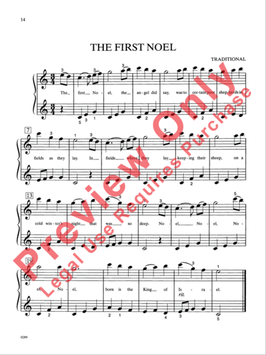 Beginning Christmas Favorites Easy Piano scores gallery preview page 11