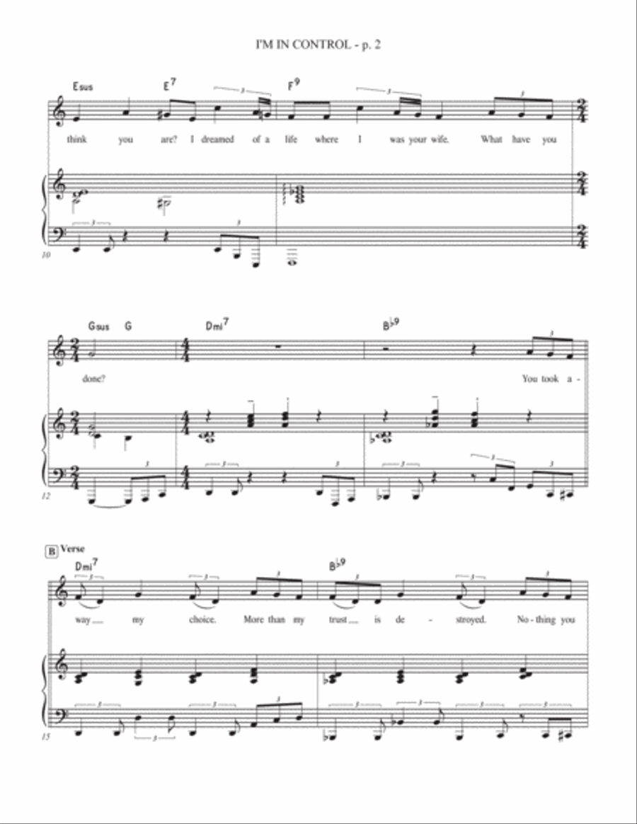 I'm In Control Voice scores gallery preview page 2