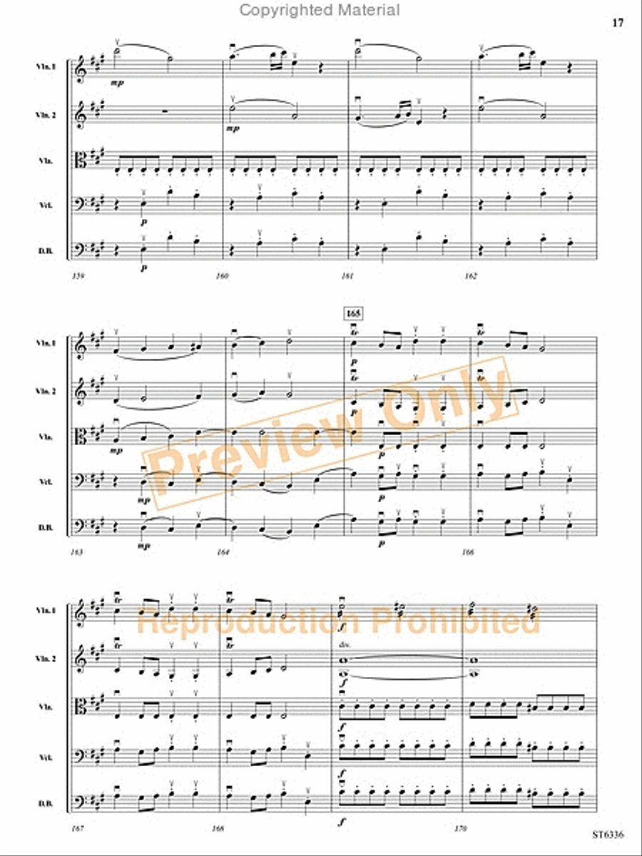 Allegro Moderato String Orchestra scores gallery preview page 18