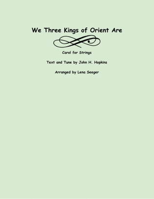 Book cover for We Three Kings (two violins and cello)