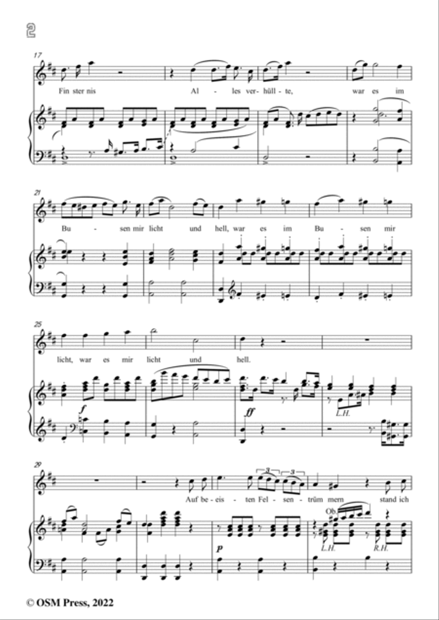 Loewe-Cavatine,in D Major,for Voice and Piano Voice Solo scores gallery preview page 4