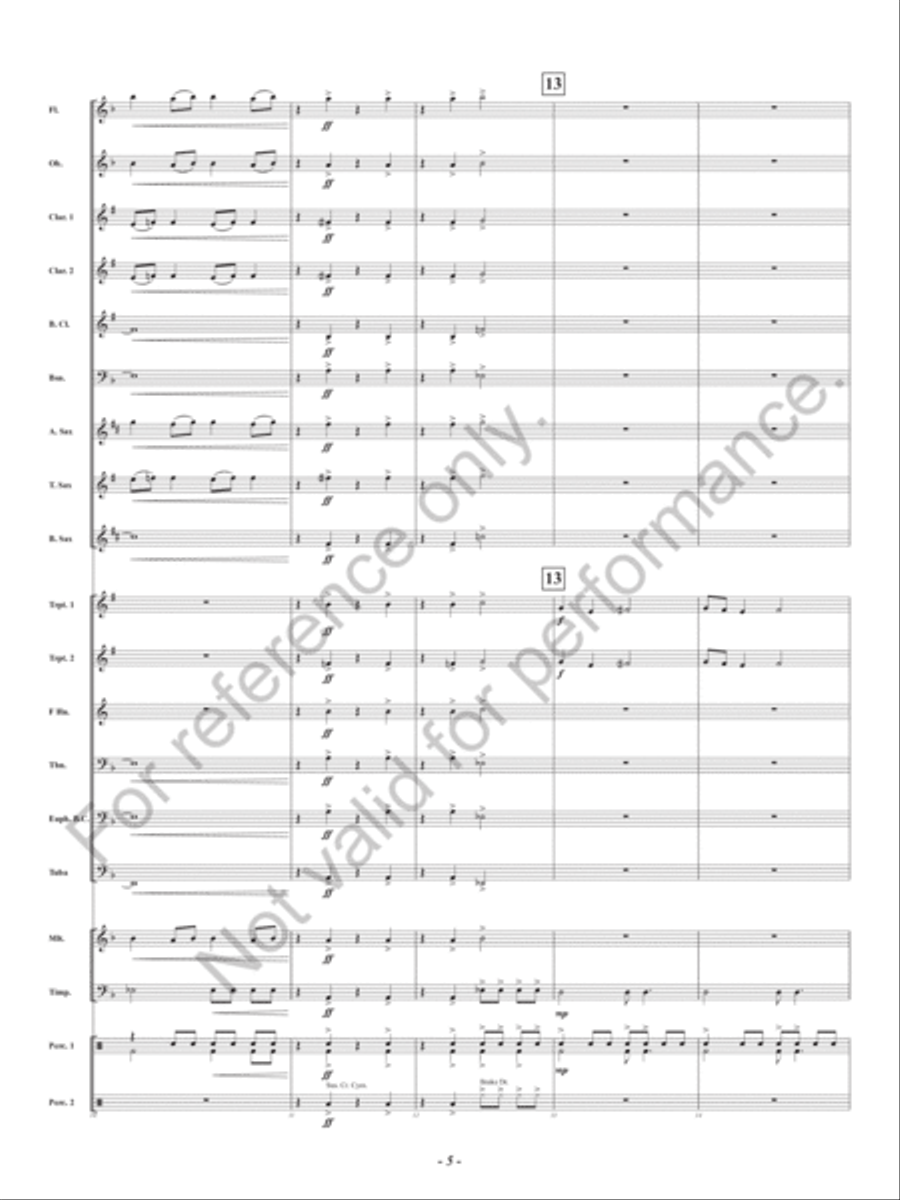 Battle Volcano Battle Volcano Concert Band scores gallery preview page 6