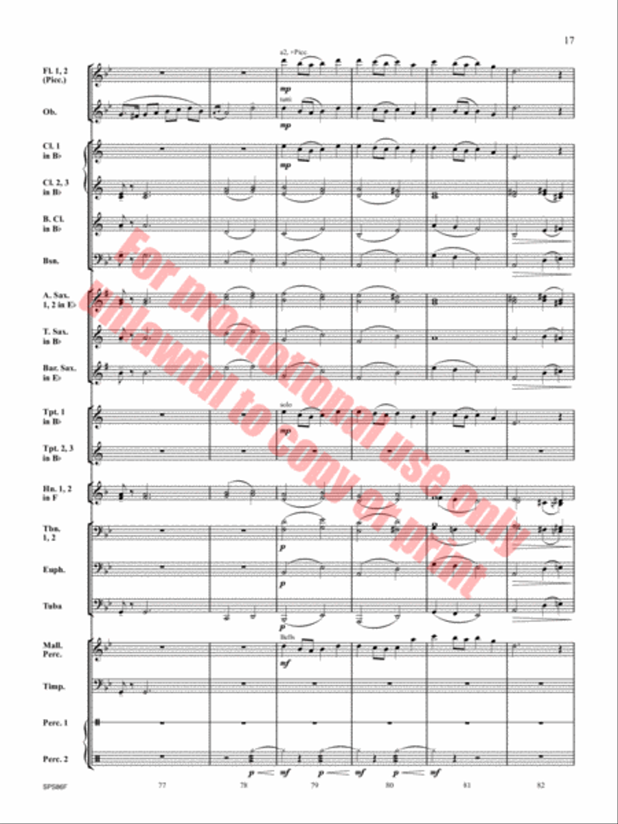 The Hornet's Nest Concert Band scores gallery preview page 18
