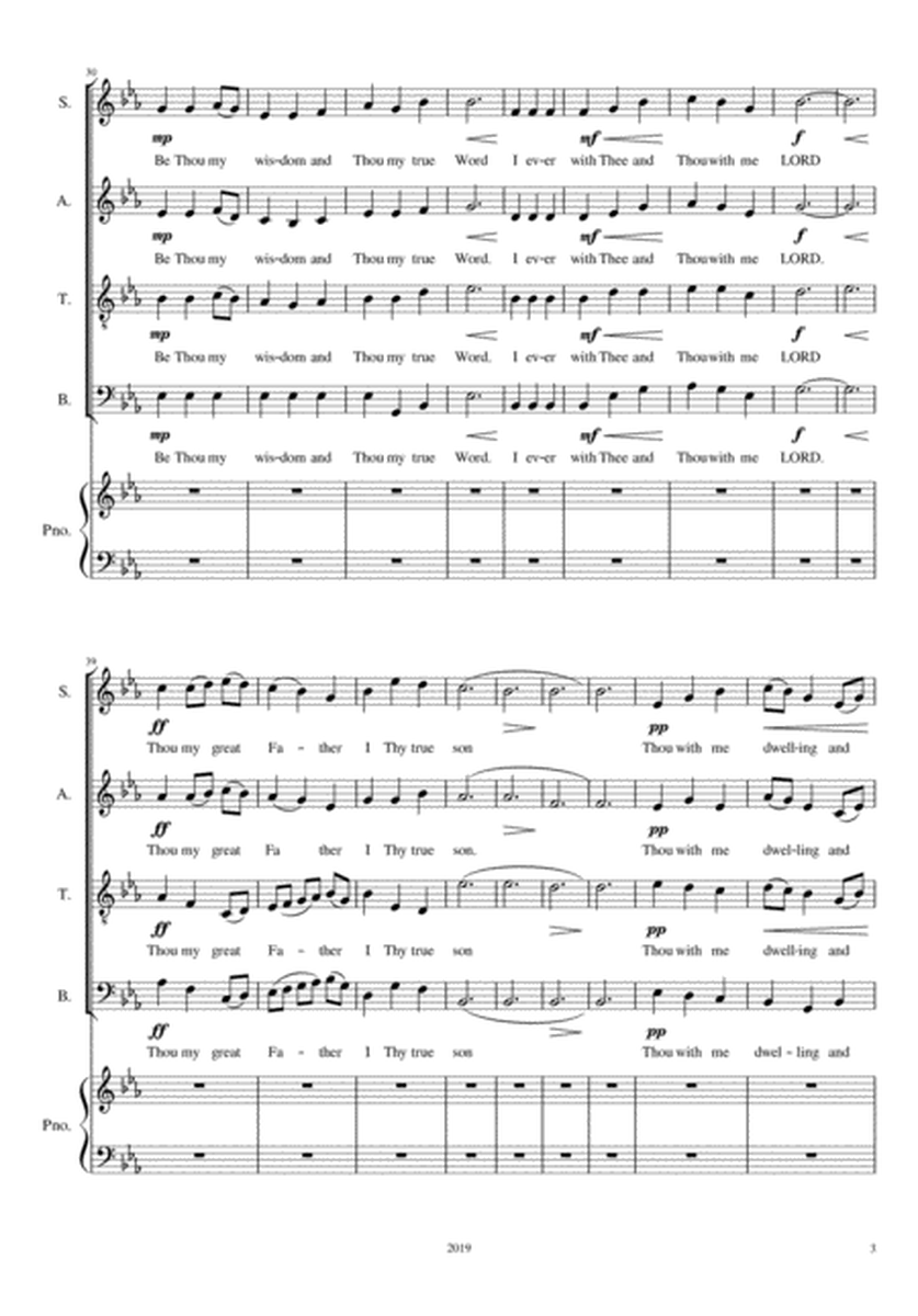Be Thou My Vision SATB + Piano acc. image number null