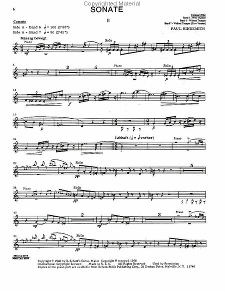 Advanced Trumpet Solos - Volume III image number null