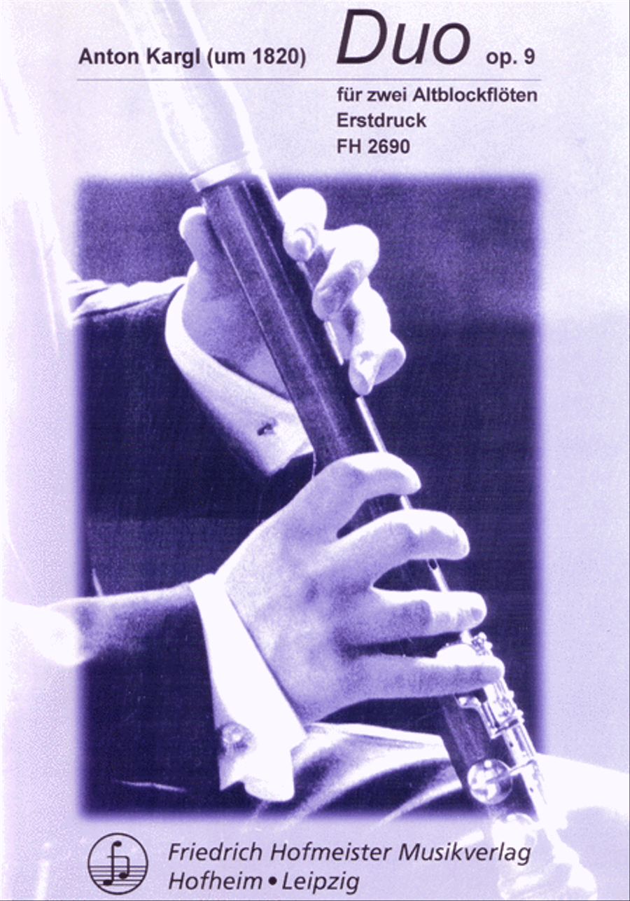 Duo, op. 9 Duo, op. 9 Alto Recorder scores gallery preview page 1