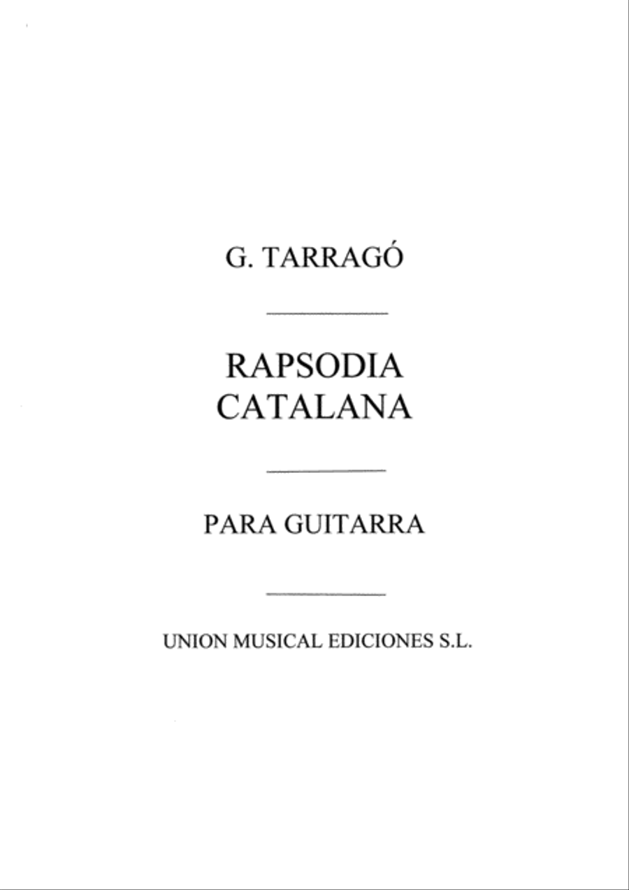 Rapsodia Catalana Rapsodia Catalana Acoustic Guitar scores gallery preview page 1