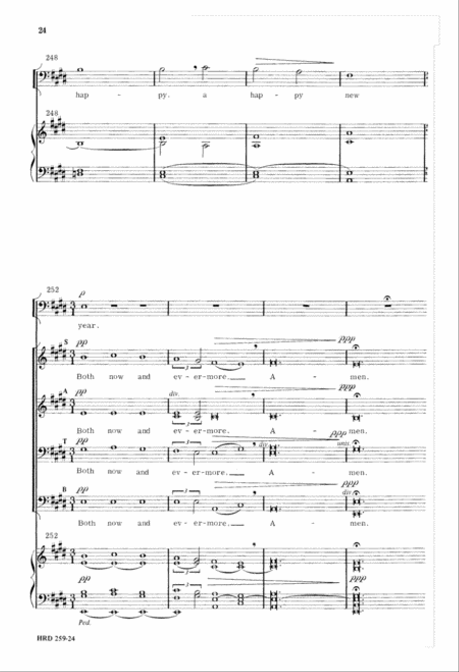 Fantasia on Christmas Carols 4-Part scores gallery preview page 25