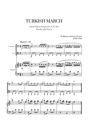 W. A. Mozart - Turkish March (Alla Turca) (with chords) (for Cello and Viola)
