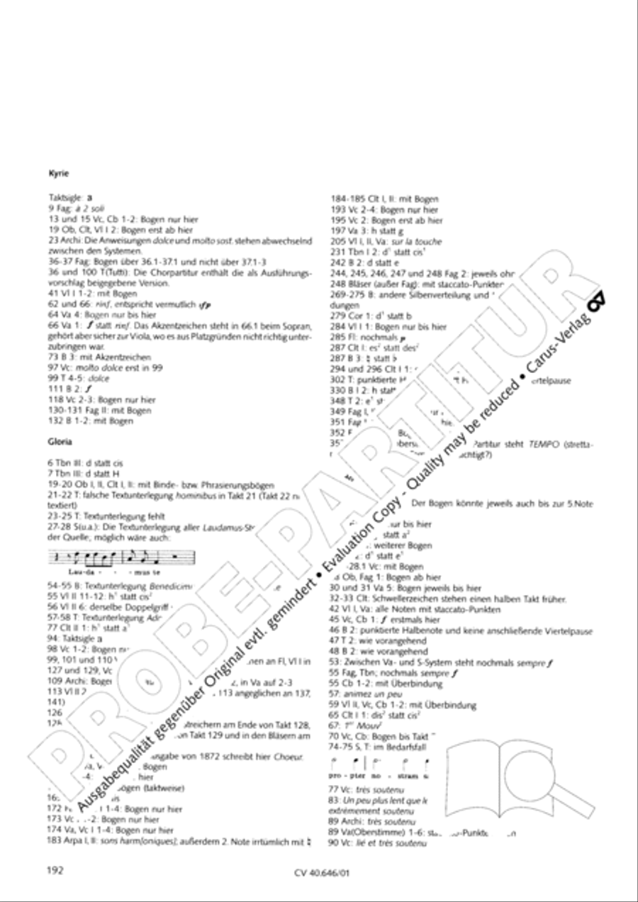 Mass in A Major (2 versions) STB scores gallery preview page 203