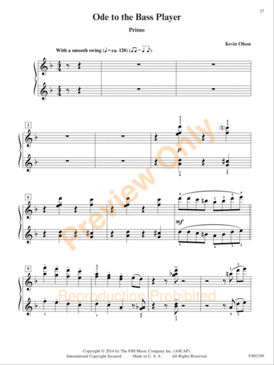 In the Key of Jazz-Duets (NFMC) Small Ensemble scores gallery preview page 5
