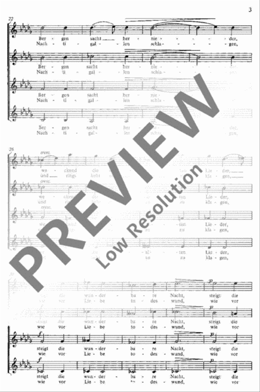 Drei Eichendorff-Gesänge SSAA scores gallery preview page 4
