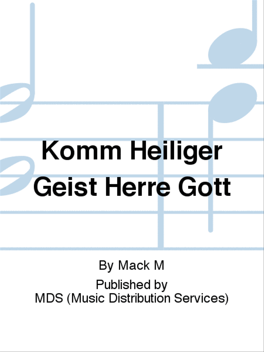Komm Heiliger Geist Herre Gott CD scores gallery preview page 1