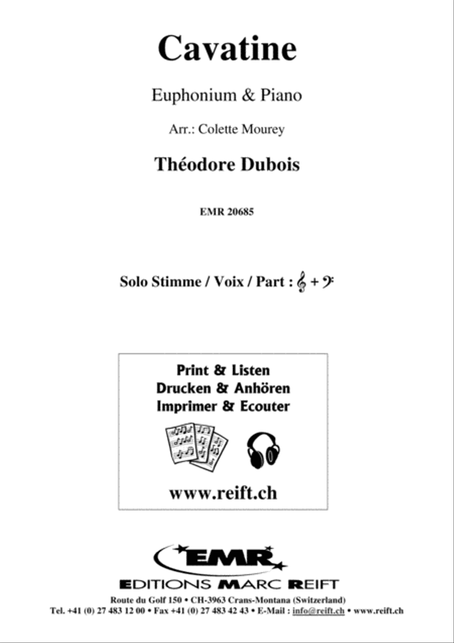 Cavatine Euphonium scores gallery preview page 2