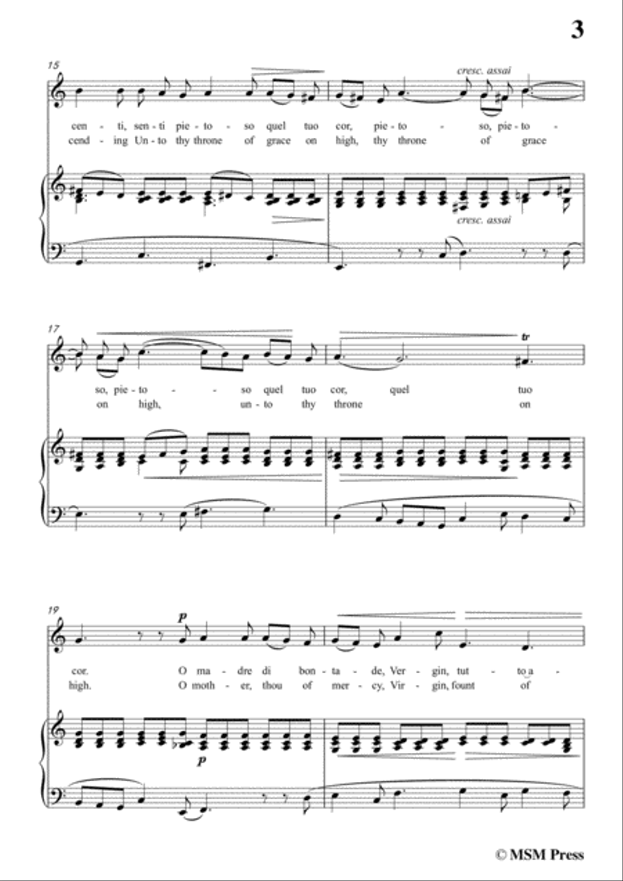 Durante-Vergin,tutto amor,in a minor,for Voice and Piano Voice Solo scores gallery preview page 5