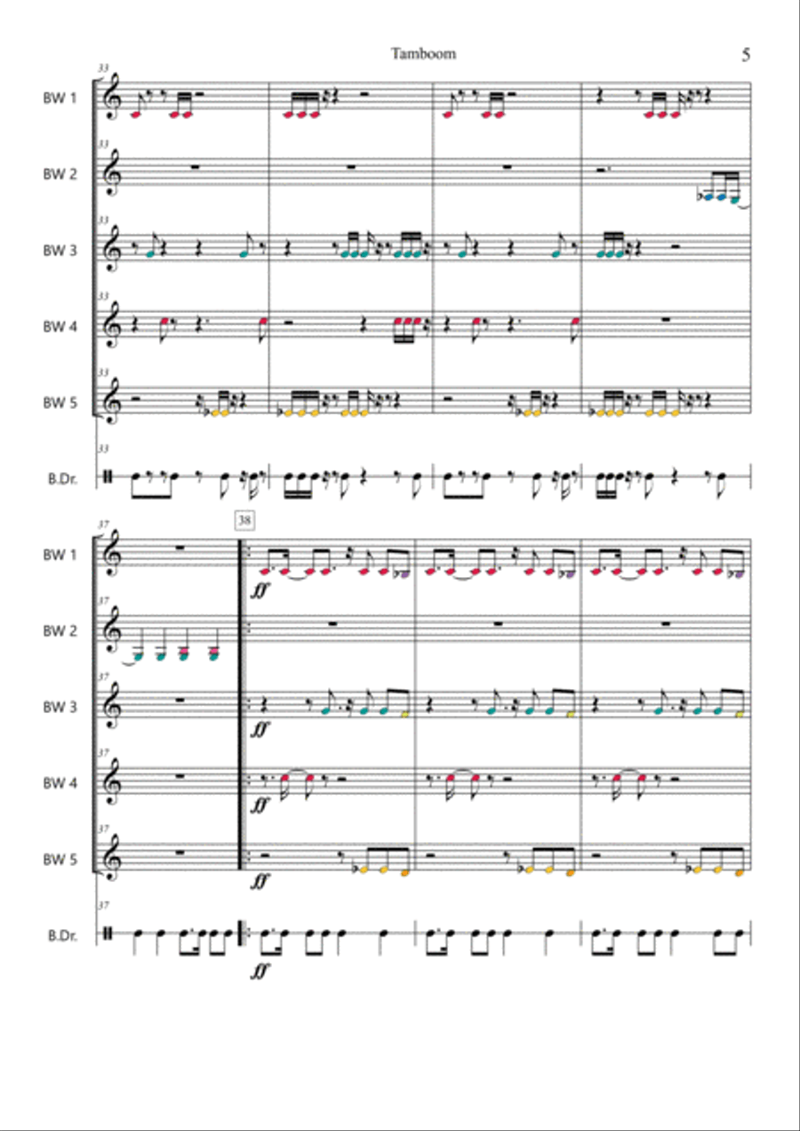 Tamboom Chamber Music scores gallery preview page 5