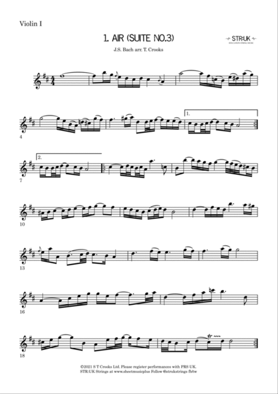 Wedding Classics for Quartet - parts (STR:UK Strings) String Quartet scores gallery preview page 3