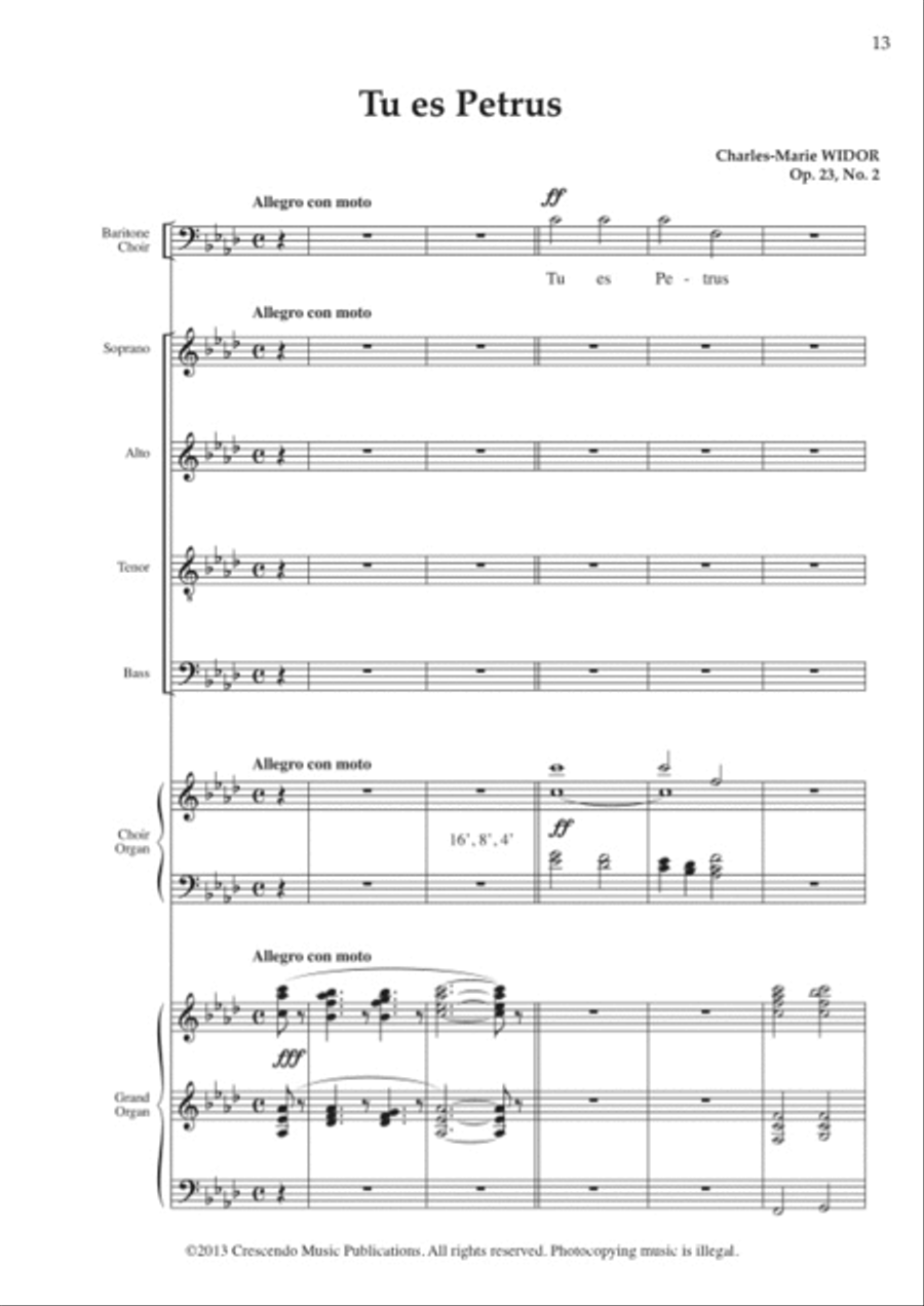 Trois motets, Op. 23