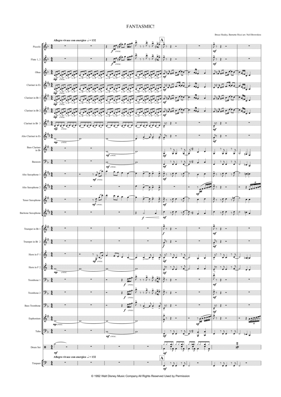 Fantasmic! Concert Band scores gallery preview page 1
