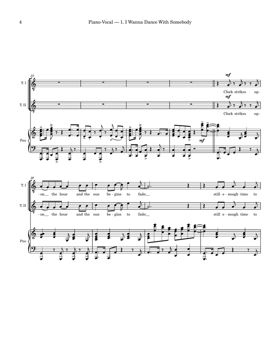 I Wanna Dance With Somebody TTBB scores gallery preview page 4