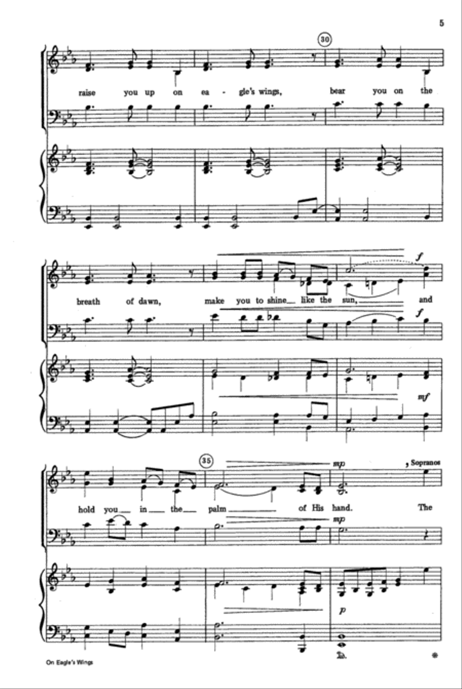 On Eagle's Wings On Eagle's Wings 4-Part scores gallery preview page 6