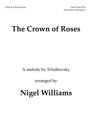 Book cover for The Crown of Roses, for Flute and Clarinet Duet