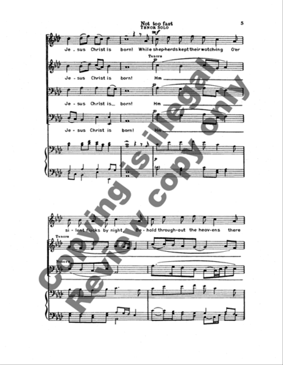 Go Tell It on the Mountain TTBB scores gallery preview page 9