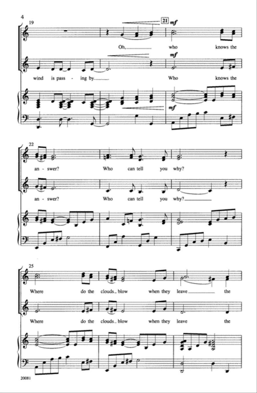 Who Has Seen the Wind? Who Has Seen the Wind? Choir scores gallery preview page 3
