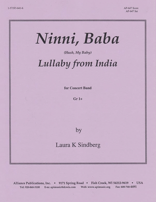 Ninni Baba: An Indian Lullaby For Band - Band Set