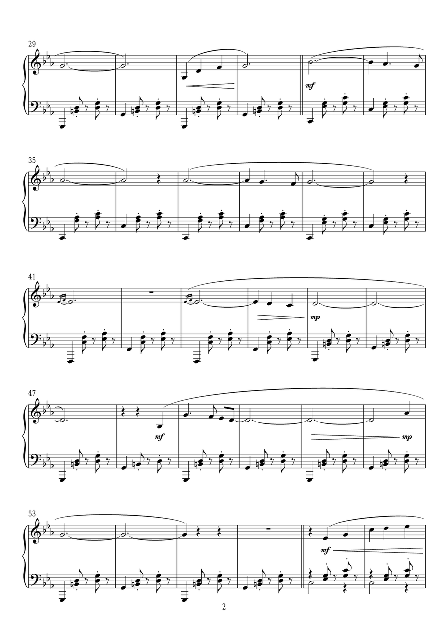 Yumeji's Theme (from 'In The Mood For Love') Piano Solo scores gallery preview page 2