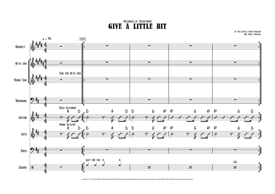 Give A Little Bit Large Ensemble scores gallery preview page 1