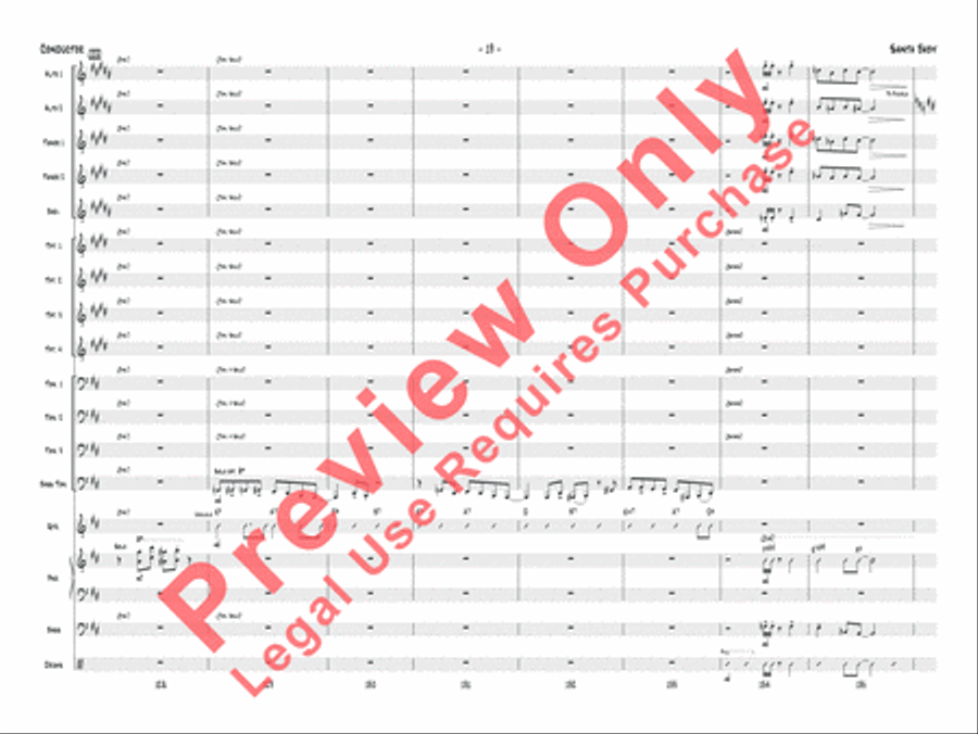 Santa Baby Jazz Ensemble scores gallery preview page 40